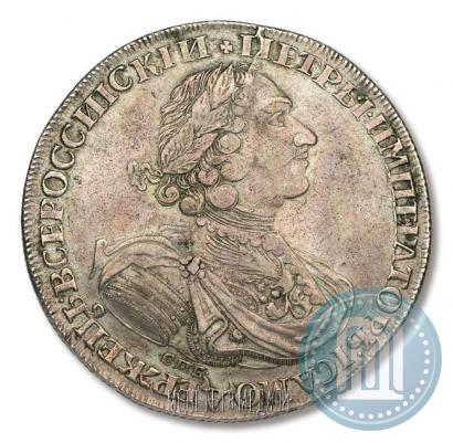Фото 1 рубль 1724 года СПБ "Солнечный, в латах"