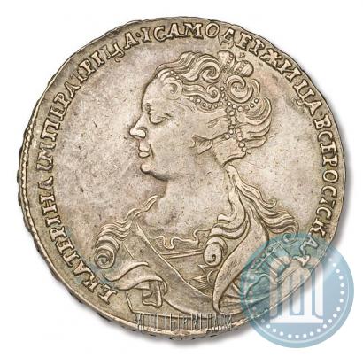 Picture 1 rouble 1726 year  "Moscow type, portrait turned to the left"