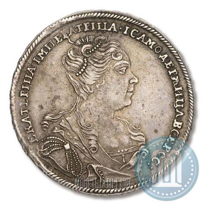 Picture 1 rouble 1727 year  "Moscow type, portrait turned to the right"