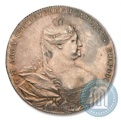 Picture 1 rouble 1736 year  "Portrait by Gedlinger"