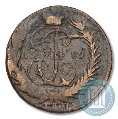 Picture 1 kopeck 1789 year ММ 