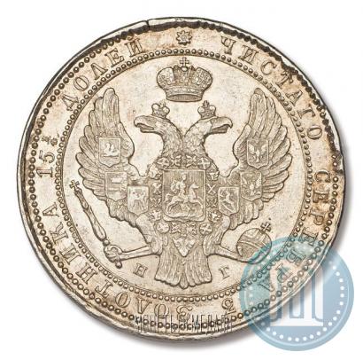 Picture 3/4 roubles - 5 złotych 1837 year НГ 