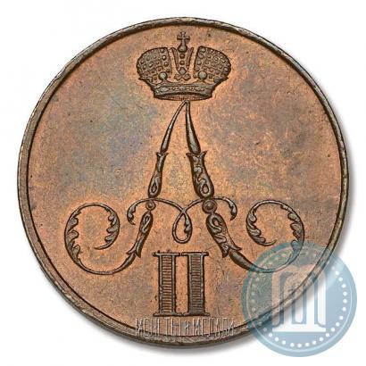 Picture 1 kopeck 1856 year ВМ 