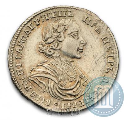 Фото Полтина 1719 года  "Портрет в латах"