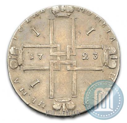 Фото 1 рубль 1723 года OK "Портрет в горностаевой мантии"