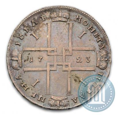 Фото 1 рубль 1723 года OK "Портрет в горностаевой мантии"