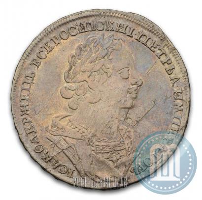 Фото 1 рубль 1724 года OK "Портрет в античных доспехах"