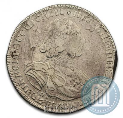 Picture 1 rouble 1725 year СПБ "Sun rouble, portrait in armour"