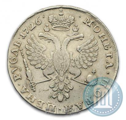 Picture 1 rouble 1726 year  "Moscow type, portrait turned to the left"