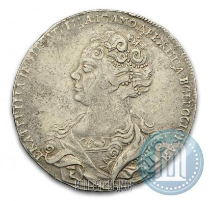 Picture 1 rouble 1726 year  "Moscow type, portrait turned to the left"