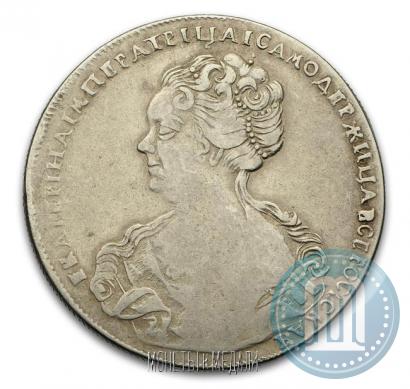 Picture 1 rouble 1726 year СПБ "Petersburg type, portrait turned to the left"