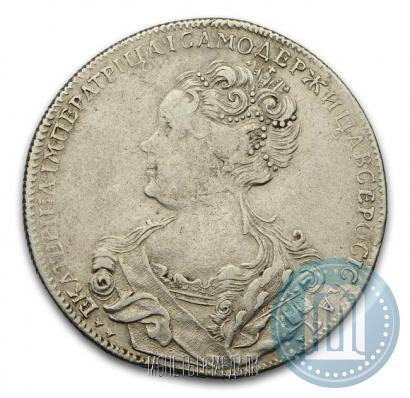 Picture 1 rouble 1726 year СПБ "Petersburg type, portrait turned to the left"