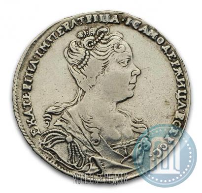 Picture 1 rouble 1727 year  "Moscow type, portrait turned to the right"