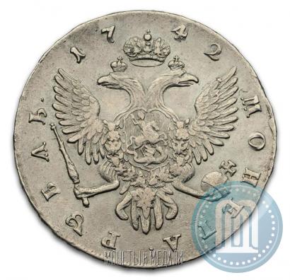 Фото 1 рубль 1742 года СПБ 