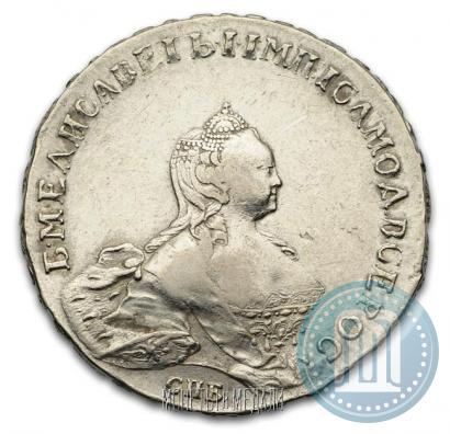Picture 1 rouble 1754 year СПБ-IМ "Portrait by Benjamin Scott"