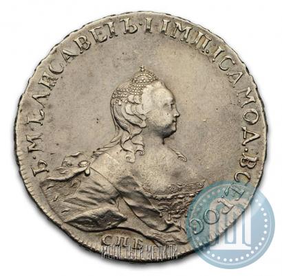 Picture 1 rouble 1754 year СПБ-ЯI "Portrait by Benjamin Scott"