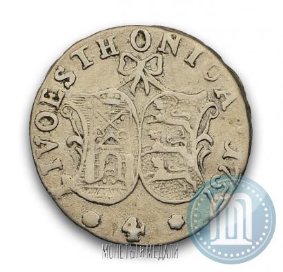 Фото 4 копейки 1757 года  "Ливонез"