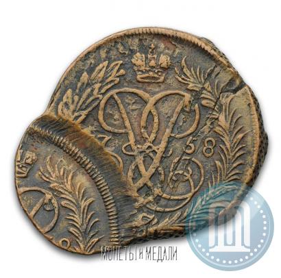 Picture 2 kopecks 1758 year  "Nominal under St. George"
