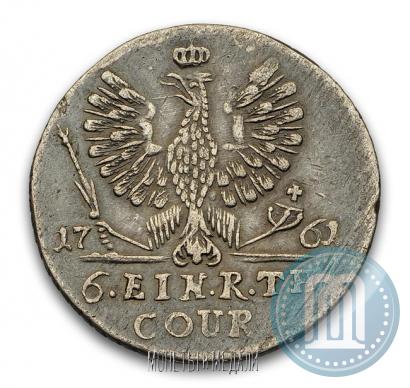 Picture 1/6 Thaler 1761 year  