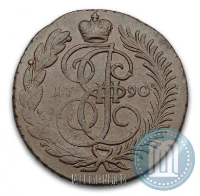 Фото 2 копейки 1790 года АМ 