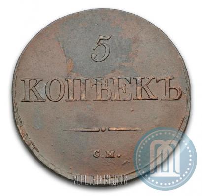 Picture 5 kopecks 1831 year СМ 