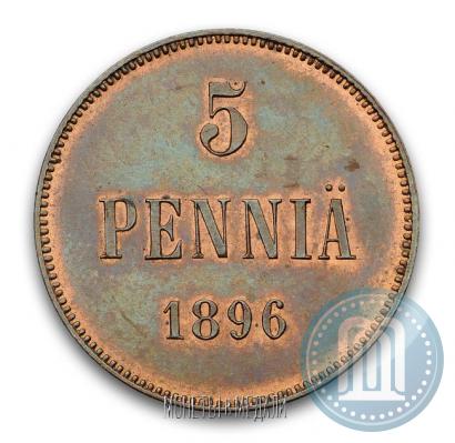 Фото 5 пенни 1896 года  