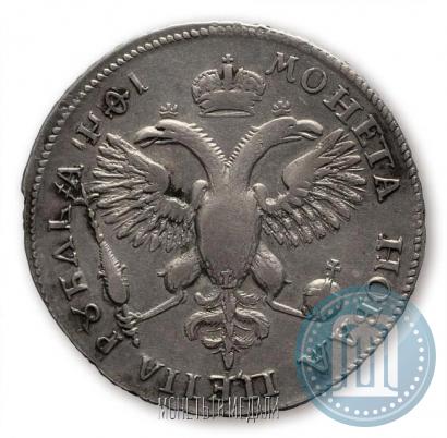 Picture 1 rouble 1719 year OK-L "Portrait in armour"
