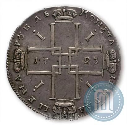 Фото 1 рубль 1723 года OK "Портрет в горностаевой мантии"