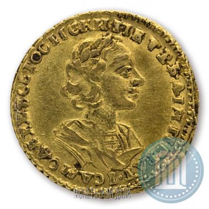 Фото 2 рубля 1724 года  "Портрет в античных доспехах"