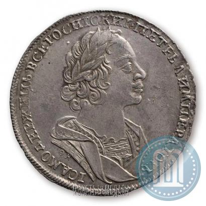 Фото 1 рубль 1724 года OK "Портрет в античных доспехах"