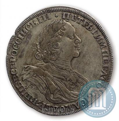 Фото 1 рубль 1725 года СПБ "Солнечный в латах"