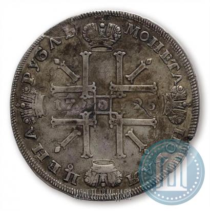 Фото 1 рубль 1725 года СПБ "Солнечный в латах"