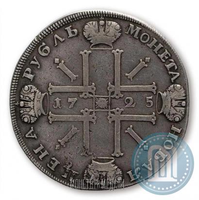 Picture 1 rouble 1725 year СПБ "Sun rouble, portrait in armour"