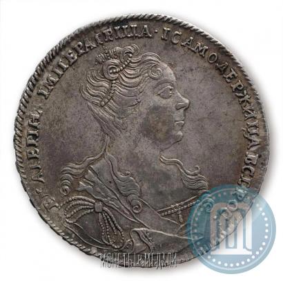 Фото 1 рубль 1726 года  "Московский тип, портрет вправо"