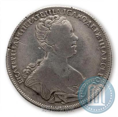 Picture 1 rouble 1726 year СПБ "Petersburg type, portrait turned to the right"