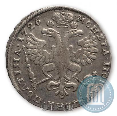 Фото Полтина 1726 года  "Московский тип, портрет влево"