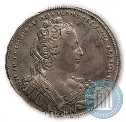 Picture 1 rouble 1730 year  "With the chain of St. Andrew's order. Pattern"