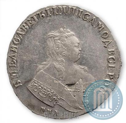 Фото 1 рубль 1744 года ММД 