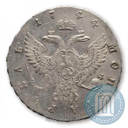 Фото 1 рубль 1744 года ММД 
