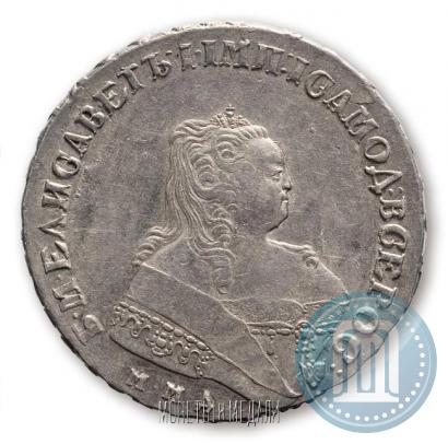 Фото 1 рубль 1749 года ММД 