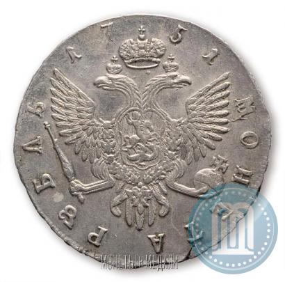 Фото 1 рубль 1751 года СПБ 