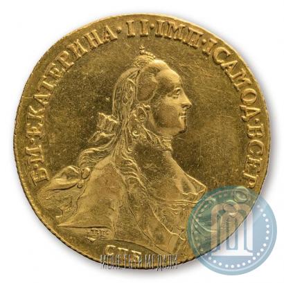 Фото 10 рублей 1762 года СПБ 