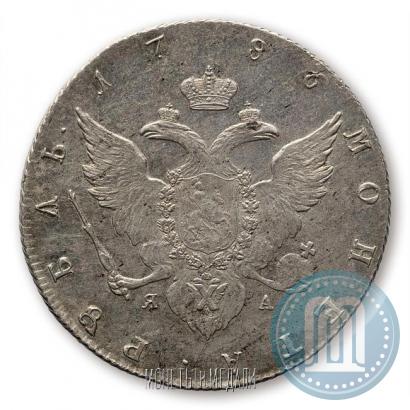Фото 1 рубль 1786 года СПБ-ЯА 