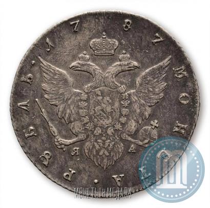 Фото 1 рубль 1787 года СПБ-ЯА 