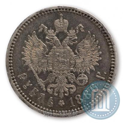 Фото 1 рубль 1886 года (АГ) 