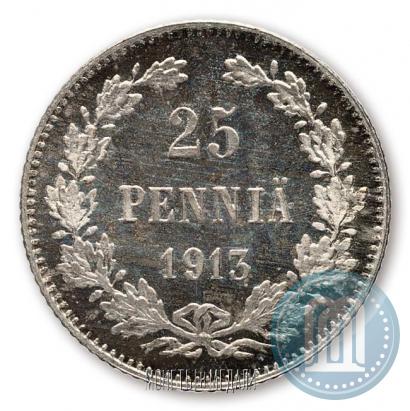 Фото 25 пенни 1913 года S 