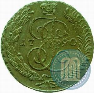 Фото 5 копеек 1790 года АМ 