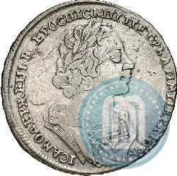 Фото 1 рубль 1724 года  "Портрет в античных доспехах"