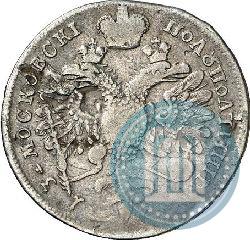 Фото Полуполтинник 1713 года G "Портрет работы С. Гуэна"