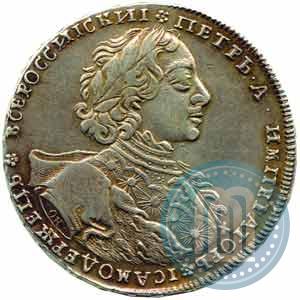 Фото 1 рубль 1723 года OK "Портрет в горностаевой мантии"